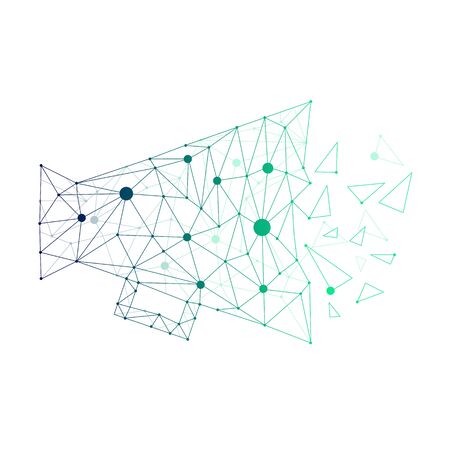 Modern business news vector illustration isolated on white background.のイラスト素材