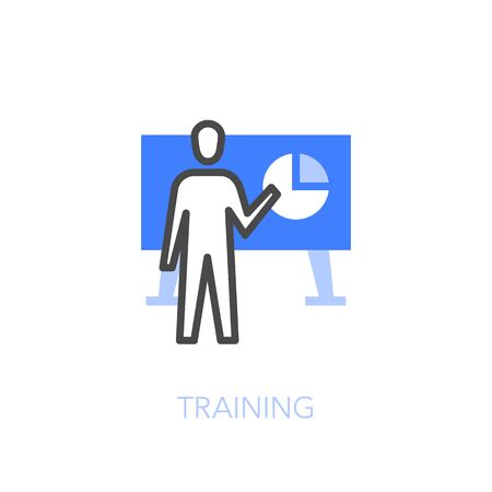 Training or presentation symbol. Easy to use for your website or presentation.のイラスト素材