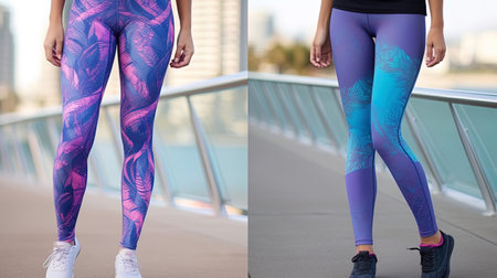 Fitness, sport and healthy lifestyle concept. Close-up of young woman wearing leggings and sneakers.