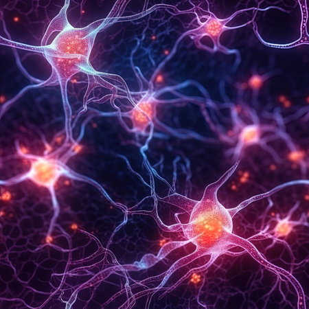 Neuron cell. 3D illustration. Neuron cell in neurons.の写真素材