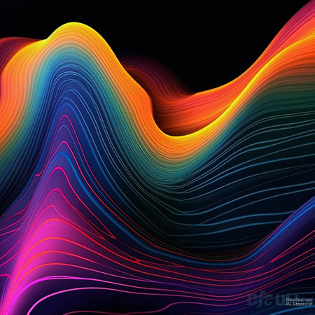 Abstract colorful background. Vector illustration. Eps 10. Colorful waves.