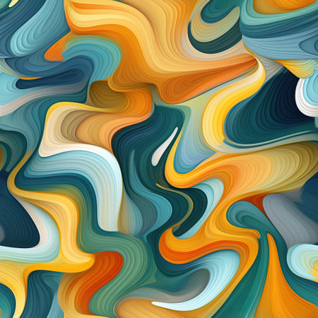 Abstract background in blue, yellow and orange colors. Vector illustration.