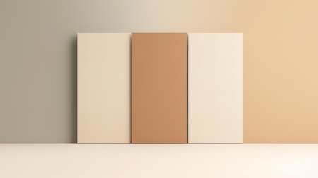 3d rendering of a set of pastel colored books in a roomの写真素材