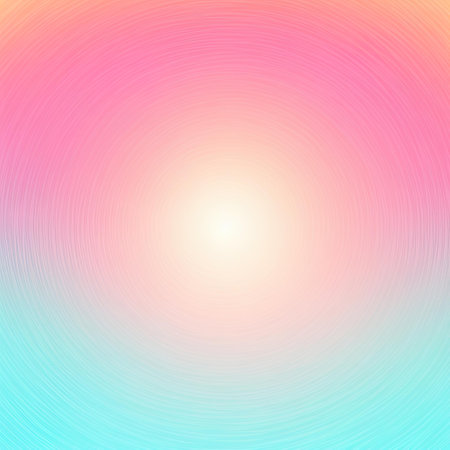 Abstract pastel soft gradient background with radial, radiating, converging lines.の写真素材