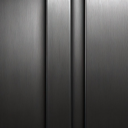 Metal texture background with some smooth lines in it (3d render)の写真素材