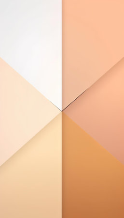 Abstract geometric background of yellow, orange and beige colors. 3d renderingの写真素材