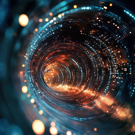 abstract technology background, computer-generated image. Fractal artの写真素材