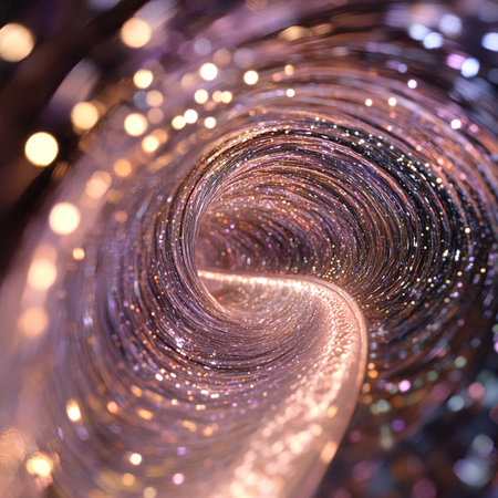 abstract background with bokeh defocused lights and stars.の写真素材