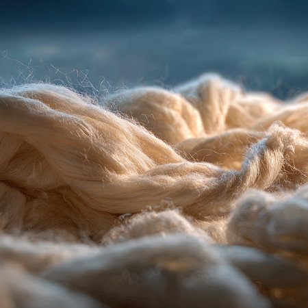 Close up of a woolen knitted sweater.の写真素材