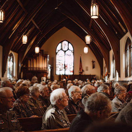 Unidentified people at the St. Peter's Cathedral in Berlin, Germany.の写真素材