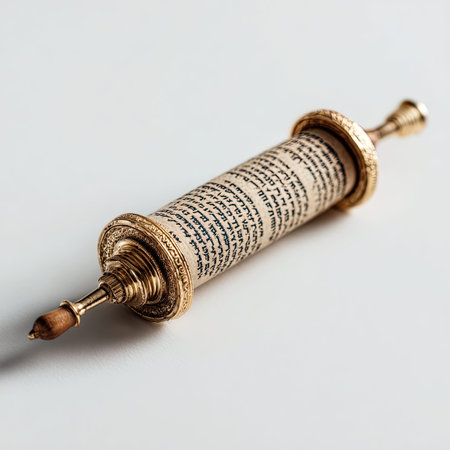 Old bronze fountain pen on a white background. Shallow depth of fieldの写真素材