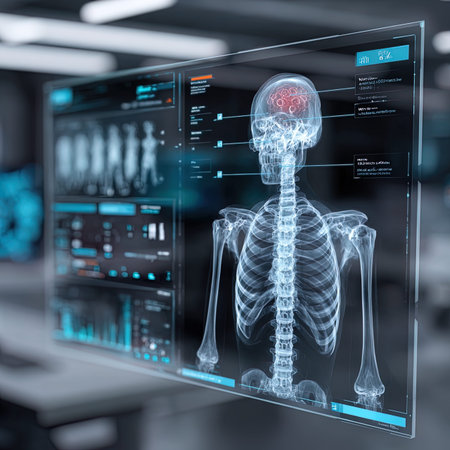 X-ray image of human body in medical clinic. 3D renderingの写真素材