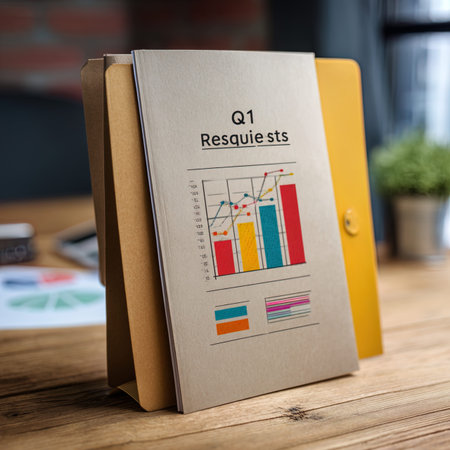 Business data analysis chart report diagram on office desk. Accounting concept.の写真素材