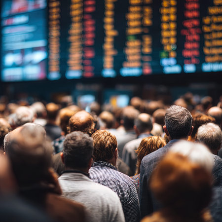 Audience listens to the lecturer at the conference hall. Business and education concept.の写真素材