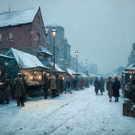 Traditional Christmas market in the old town of Riga, Latvia.の写真素材