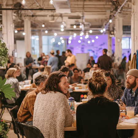 Group of diverse people attending a business meeting in a conference room.の写真素材