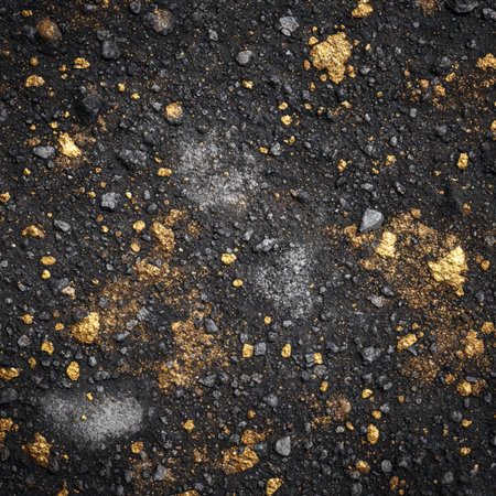 Asphalt background texture with some fine grain and sparkles in itの写真素材