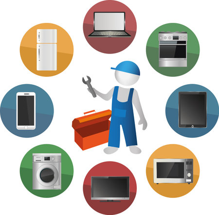 Service support logo vectorのイラスト素材