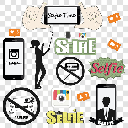 Selfie graffiti speech retro background vector illustration graphicのイラスト素材