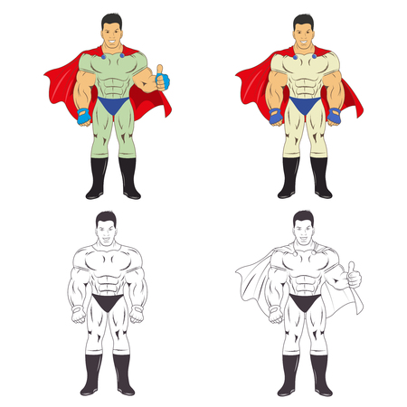 Set of Retro Comic Book Vector Design elements, Speech and Thought Bubblesのイラスト素材