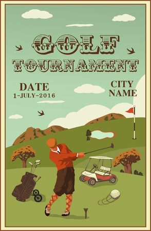 golf labels, badges and emblemsのイラスト素材