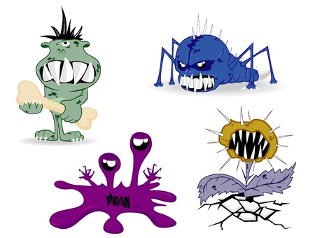 set of monsters. vector 15のイラスト素材