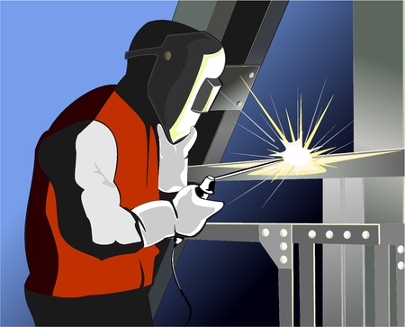 welder at workのイラスト素材