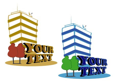 vector buildingのイラスト素材