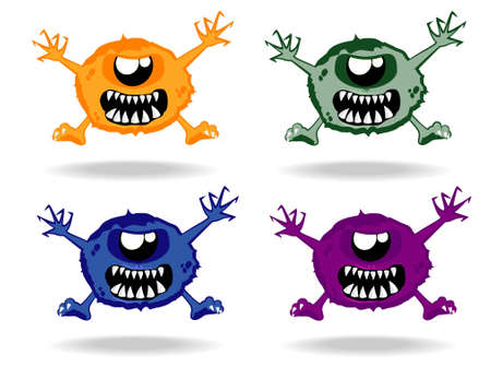 set of monstersのイラスト素材