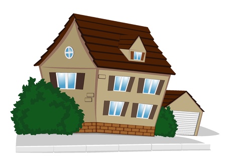 illustration of house.のイラスト素材