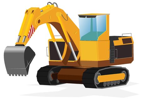 excavator  illustrationのイラスト素材