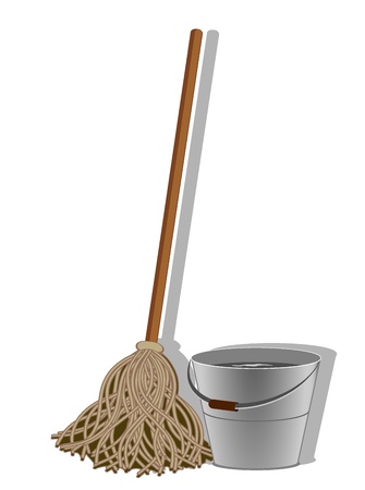illustration of cleaning service image. Vector 3のイラスト素材