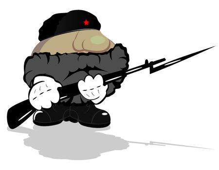 funny cartoon hero  vector 5のイラスト素材