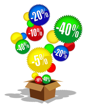 discount labels vector 4のイラスト素材
