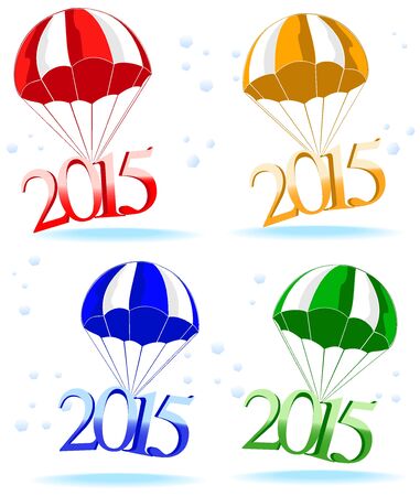 new year postal. vector illustration 3のイラスト素材