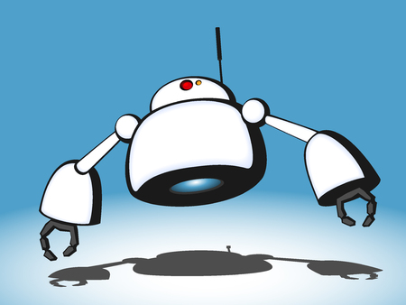 robot. vector illustrationのイラスト素材