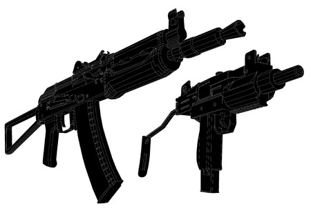 weapon images. vector illustrationのイラスト素材