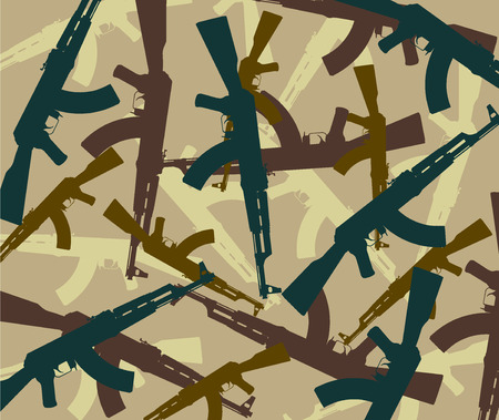 vector seamless pattern of guns 4のイラスト素材