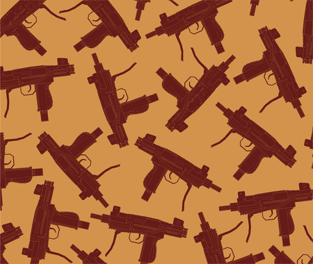 vector seamless pattern of guns 5のイラスト素材