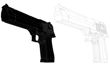 gun icon symbol. のイラスト素材