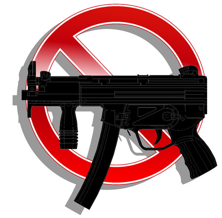 prohibited sign no weapon. のイラスト素材