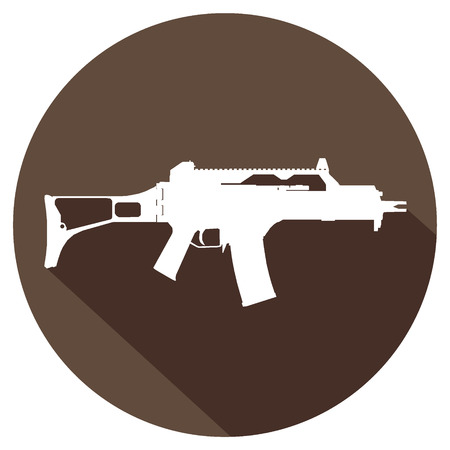 simple gun icon. のイラスト素材