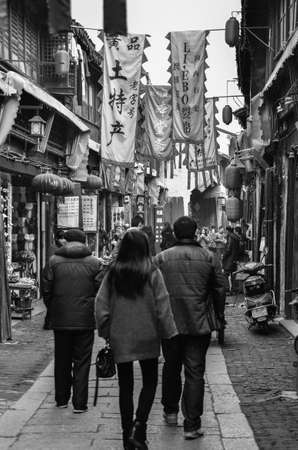 Random chinese street life.のeditorial素材
