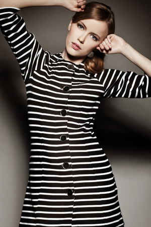 Elegant fashionable womanの写真素材