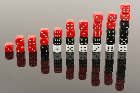 Dice bar chartの写真素材