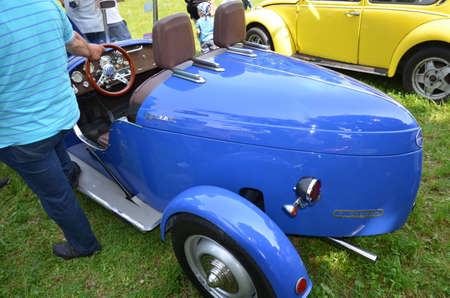 Kwidzyn Poland, 24 May 2014, Rally of vintage vehicles in Kwidzyn at MiÅosnaのeditorial素材