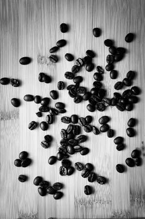 Aromatic coffee spilled on the table.の写真素材