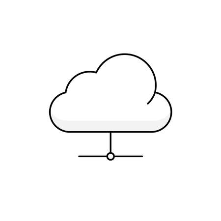 Cloud computing concept clip artのイラスト素材