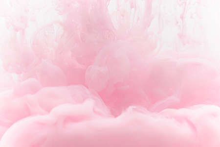 pink smoke on a white backgroundの写真素材