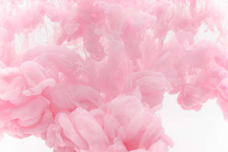 pink smoke on a white backgroundの写真素材